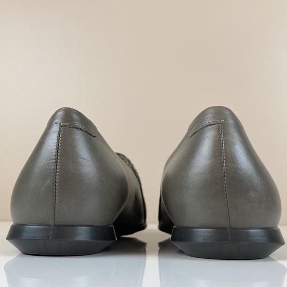 Ecco Ballerina Metallic Snake Embossed Leather Flats Size 37(6/6.5) - Picture 6 of 16